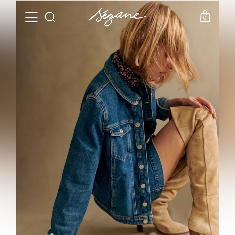 NEW Sézane Wilfried Denim Jacket - Sz M